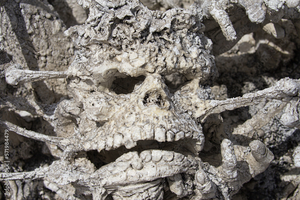 Terrifying Skull at Wat Rong Khun, Chiang Rai