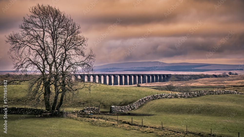 Ribblehead Viaduct in the Yorkshire Dales