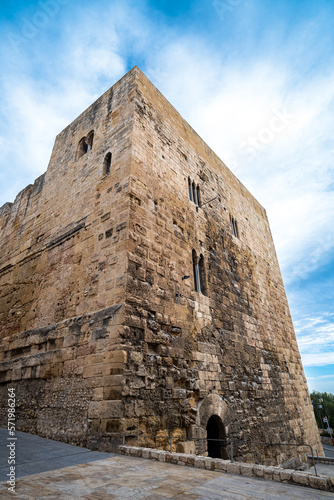 Roman tower of the praetorium in Tarragona, Catalonia, Spain