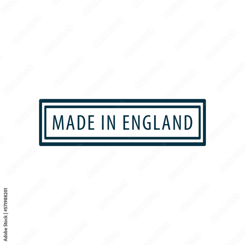 Made in England tamp icon vector logo design template Made in England tamp icon vector logo design template