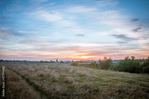 Meadow and river Goryn are located in Ukraine, Rivne region.