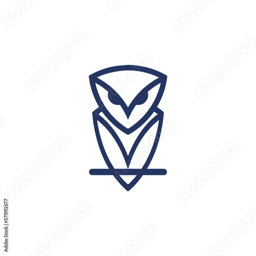 owl logo wise bird symbol forest zone owl symbol a design, graphic, minimalist.logo