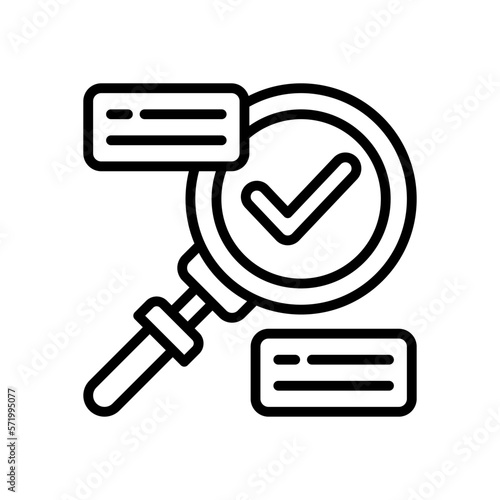 research icon for your website design, logo, app, UI. 