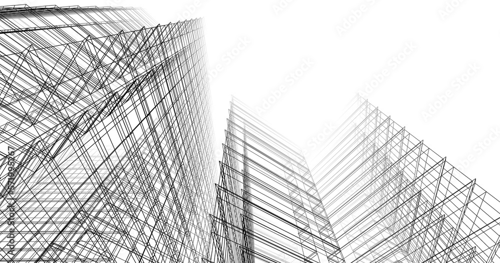 modern office buildings on white background 3d rendering modern office buildings on white background 3d rendering