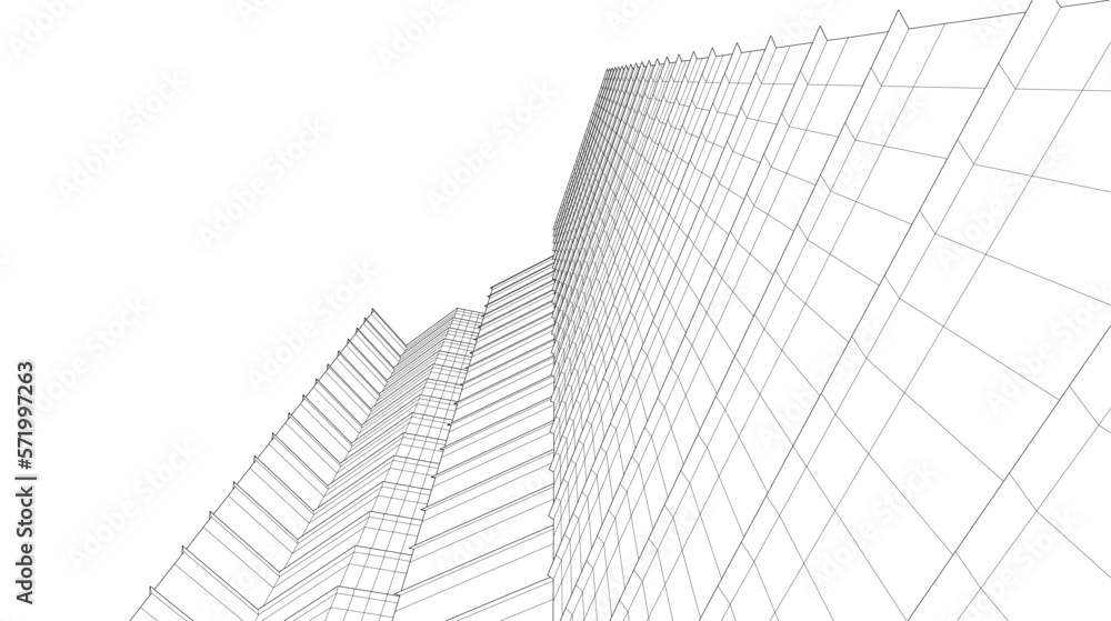 abstract modern building abstract modern building