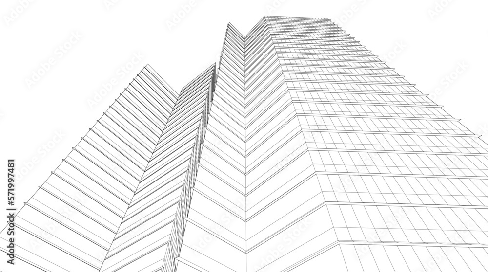 modern office buildings on white background modern office buildings on white background