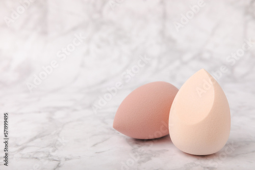 Fotografía Beauty blender on marble background