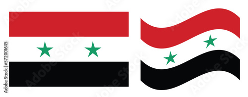 syria national flag vector illustration