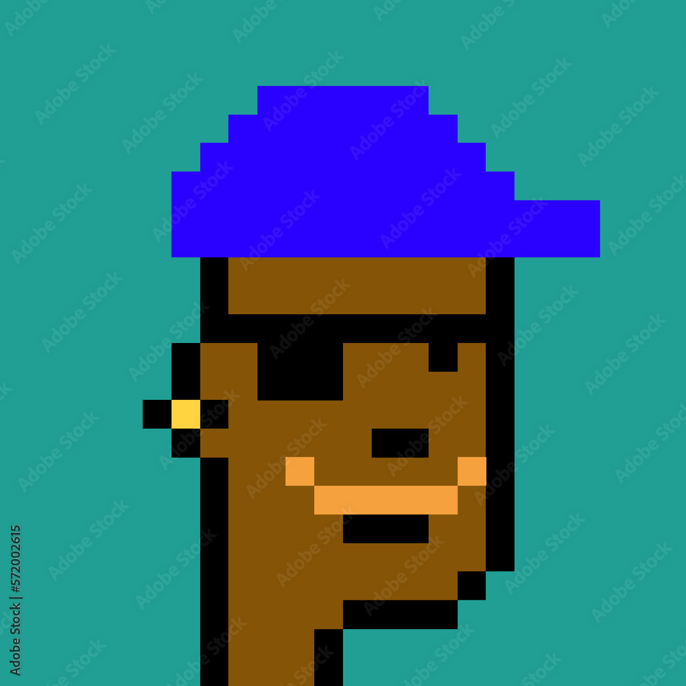 Retro Pixelated Man with generative AI Retro Pixelated Man with generative AI