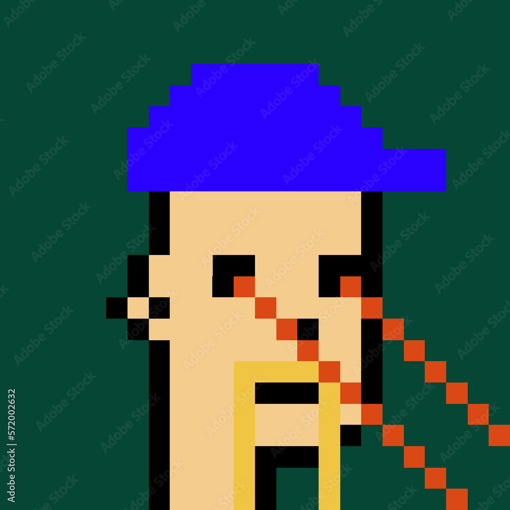 Retro Pixelated Man with generative AI Retro Pixelated Man with generative AI