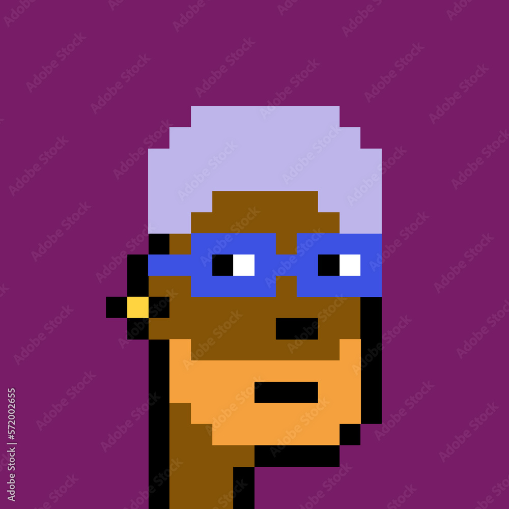 Retro Pixelated Man with generative AI Retro Pixelated Man with generative AI