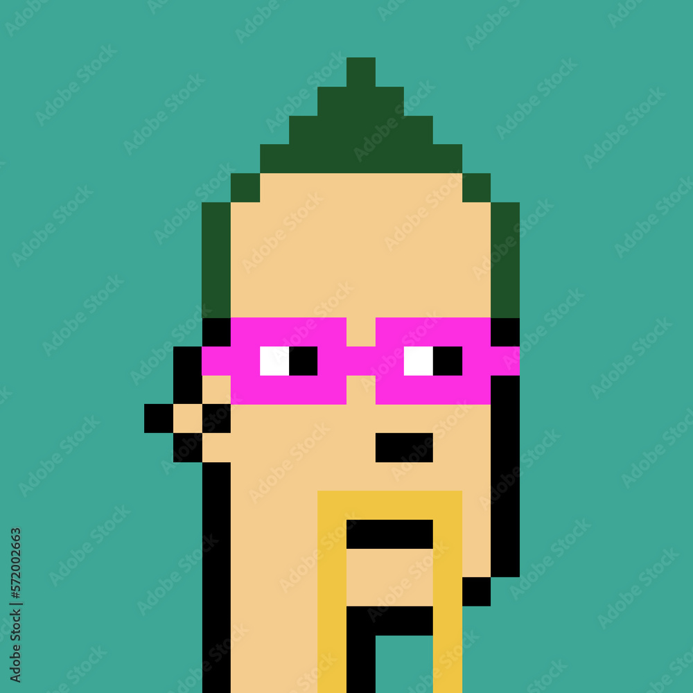 Retro Pixelated Man with generative AI Retro Pixelated Man with generative AI