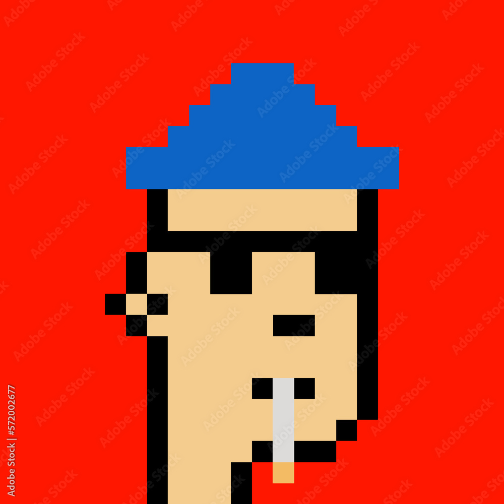 Retro Pixelated Man with generative AI Retro Pixelated Man with generative AI