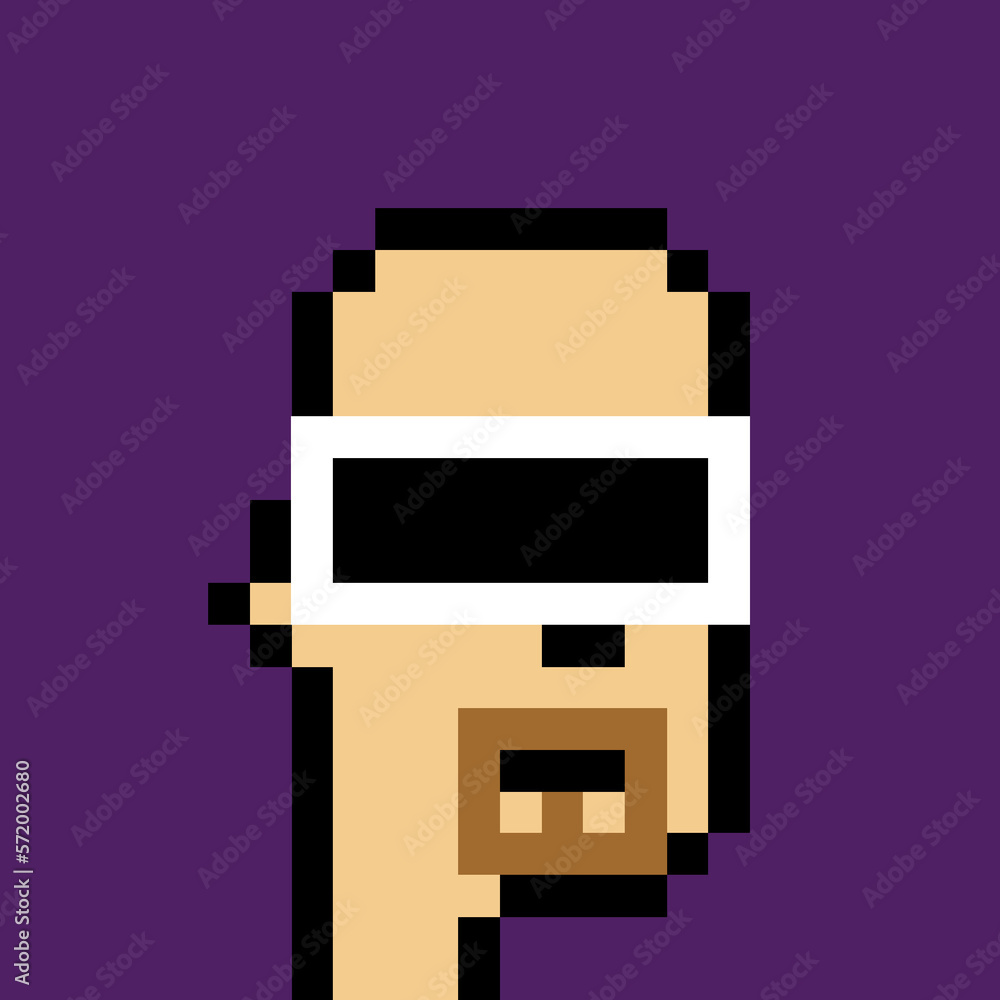 Retro Pixelated Man with generative AI Retro Pixelated Man with generative AI