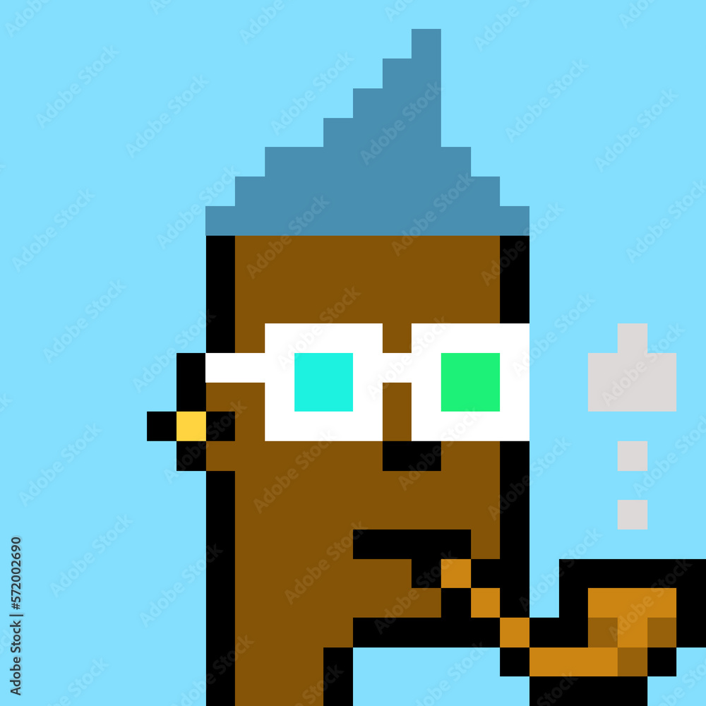 Retro Pixelated Man with generative AI Retro Pixelated Man with generative AI