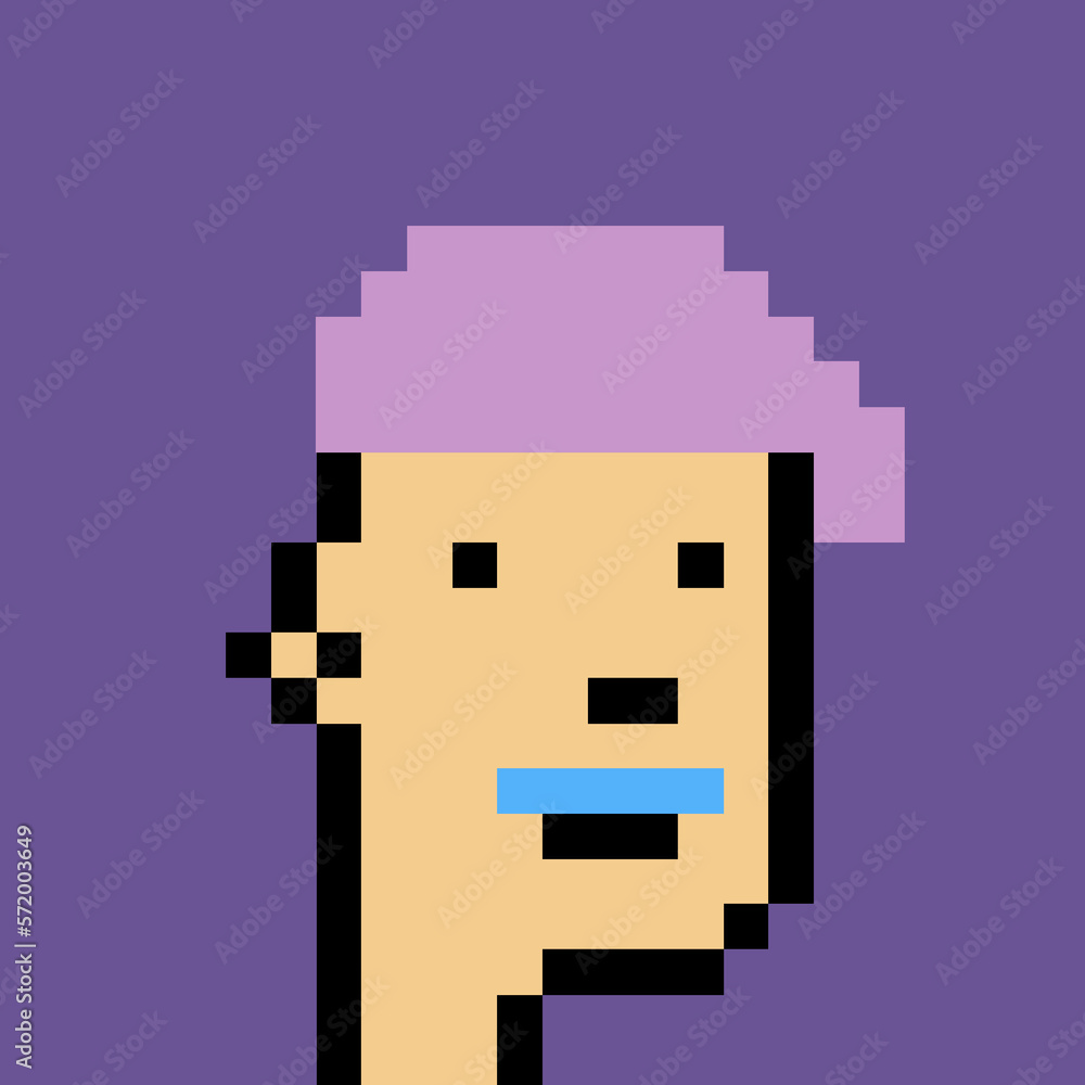 Male Avatar in Pixel Art with generative AI Male Avatar in Pixel Art with generative AI