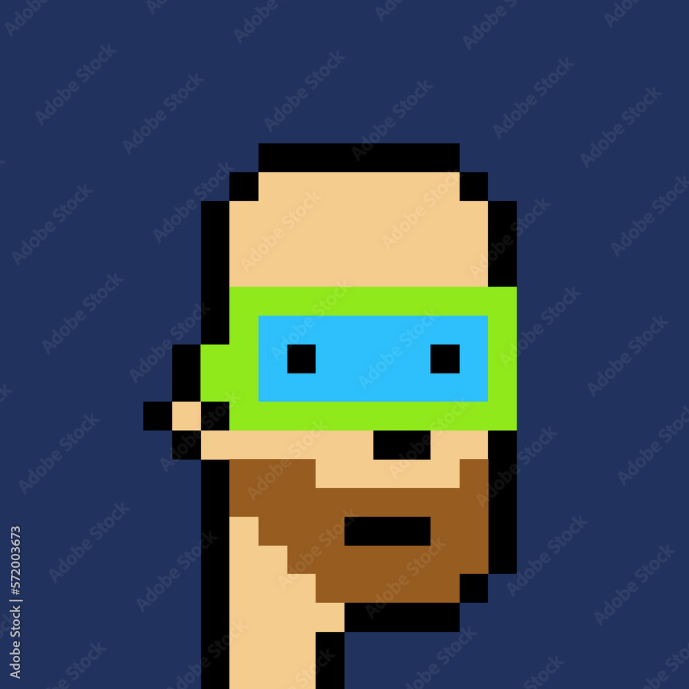 Male Avatar in Pixel Art with generative AI Male Avatar in Pixel Art with generative AI