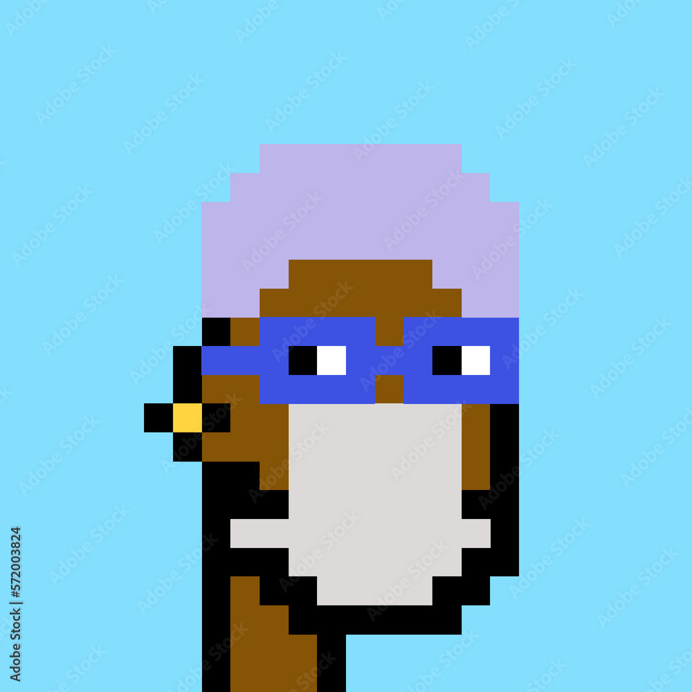 Illustration of avatar man with generative AI