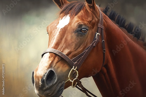 Portrait of a race horse  © Chandler