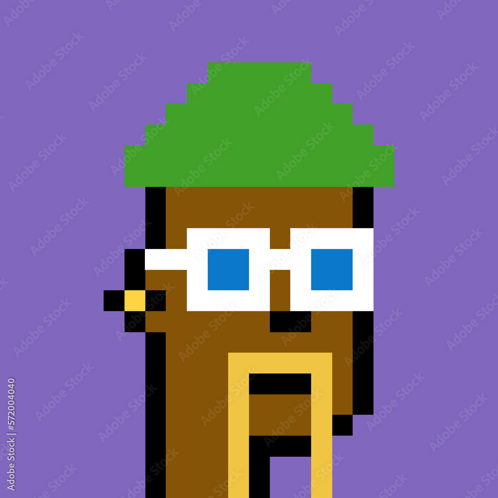 Pixelated Male Character with generative AI