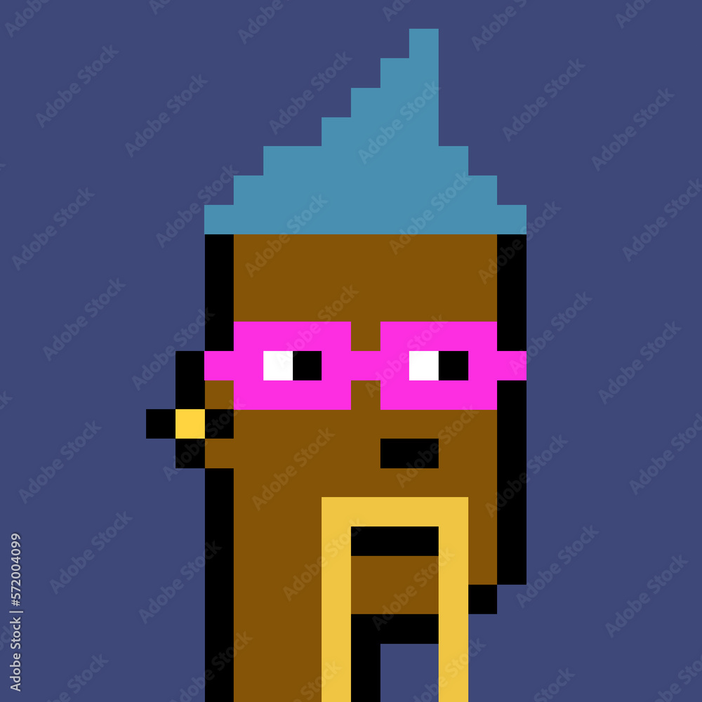 Pixelated Male Character with generative AI Pixelated Male Character with generative AI