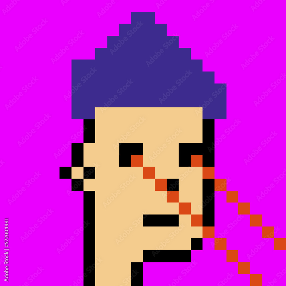 Pixelated people avatar with generative AI Pixelated people avatar with generative AI