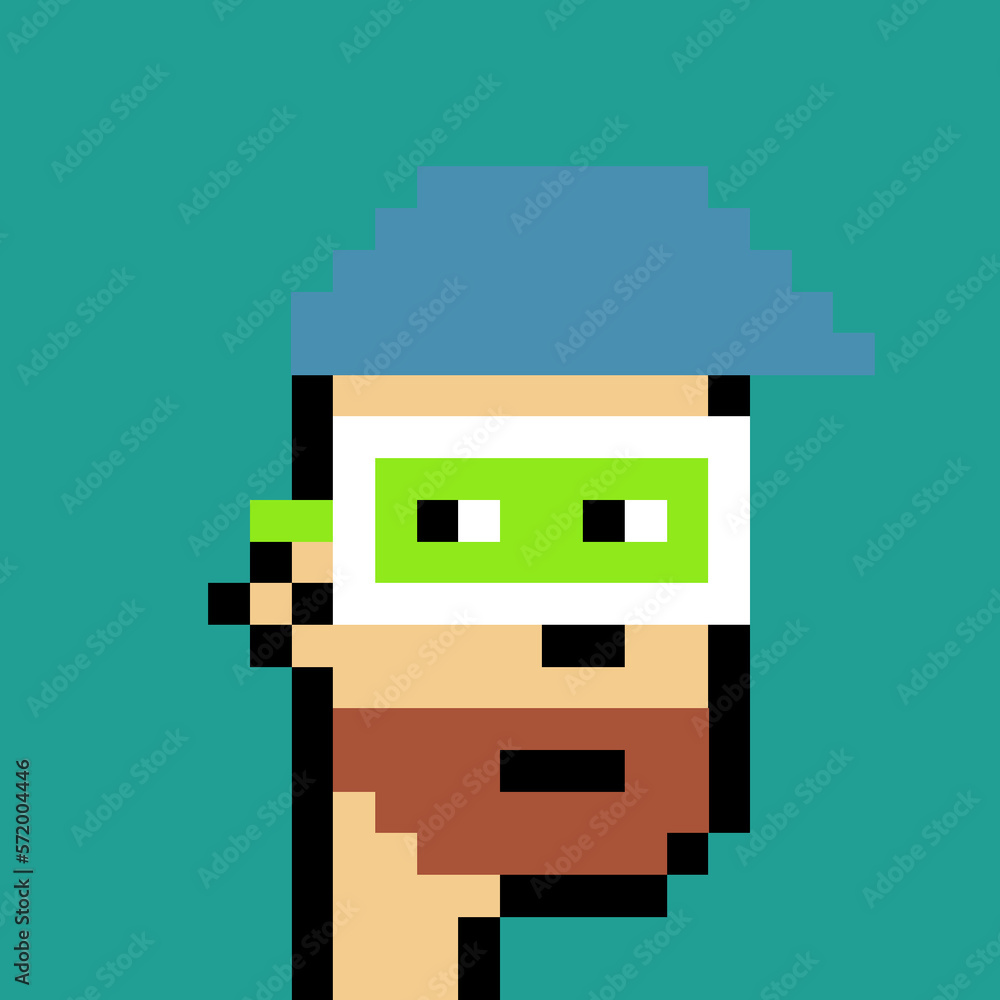 Pixelated people avatar with generative AI Pixelated people avatar with generative AI