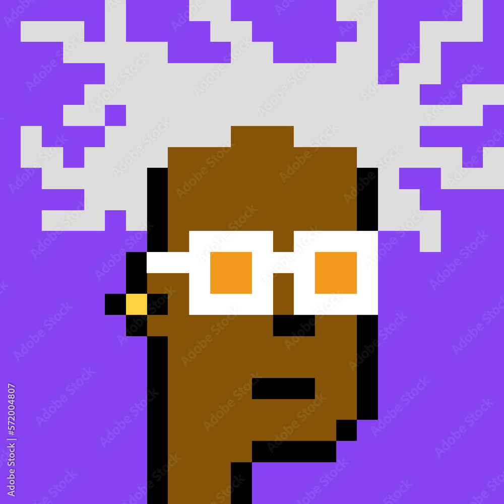 Cartoonish Pixelated Man with generative AI Cartoonish Pixelated Man with generative AI