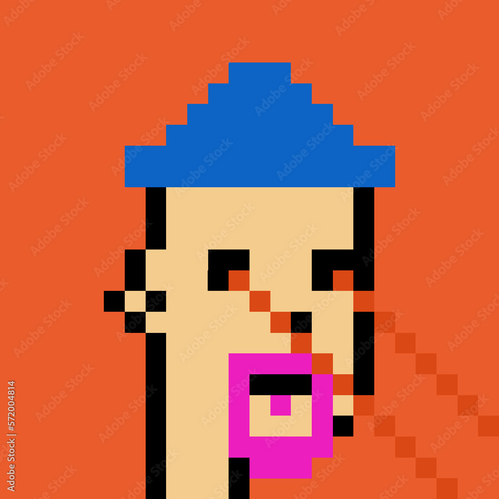 Cartoonish Pixelated Man with generative AI Cartoonish Pixelated Man with generative AI