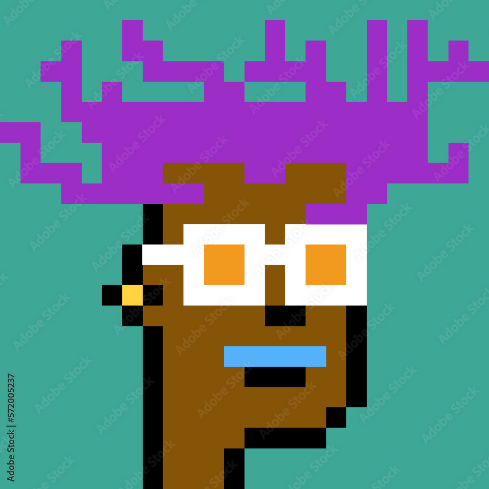 Retro Pixelated Man with generative AI Retro Pixelated Man with generative AI
