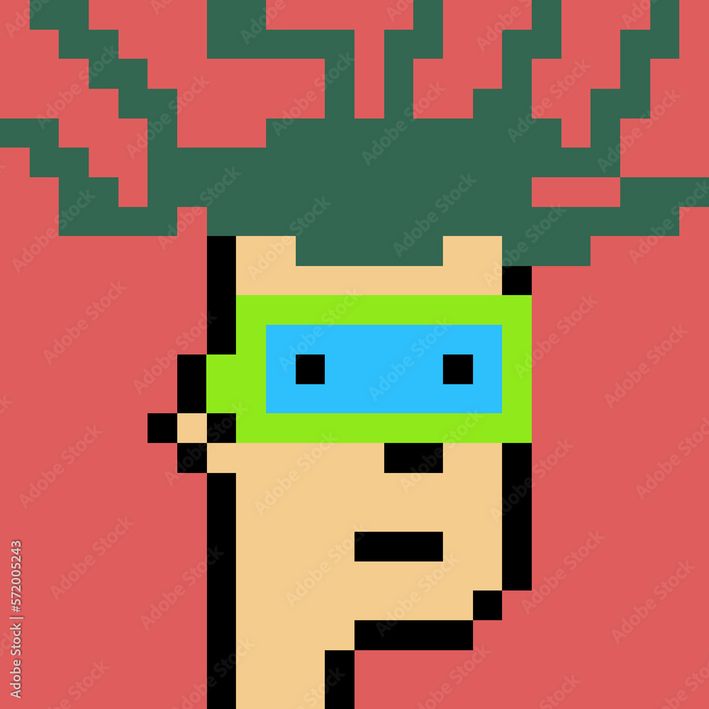 Retro Pixelated Man with generative AI Retro Pixelated Man with generative AI