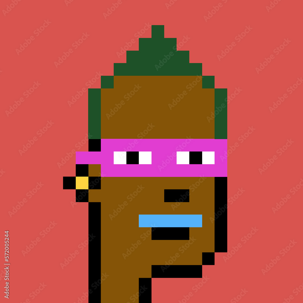 Retro Pixelated Man with generative AI Retro Pixelated Man with generative AI