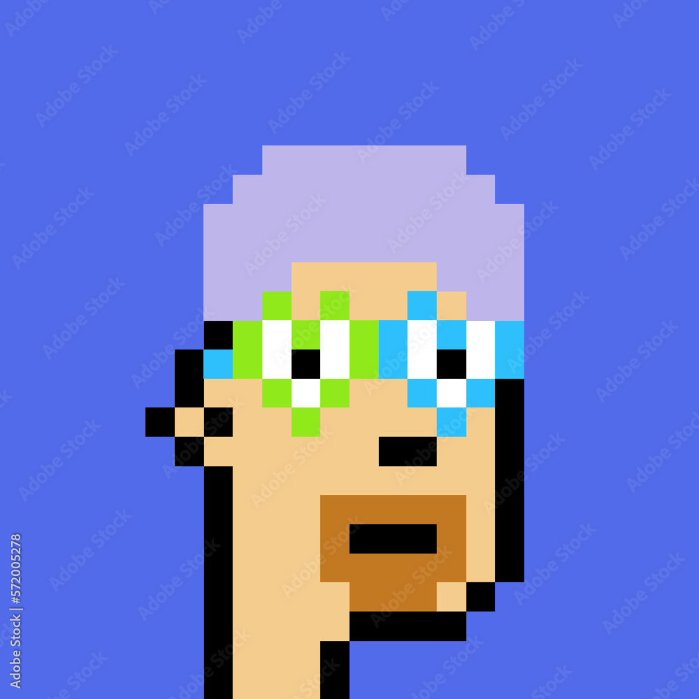 Retro Pixelated Man with generative AI Retro Pixelated Man with generative AI