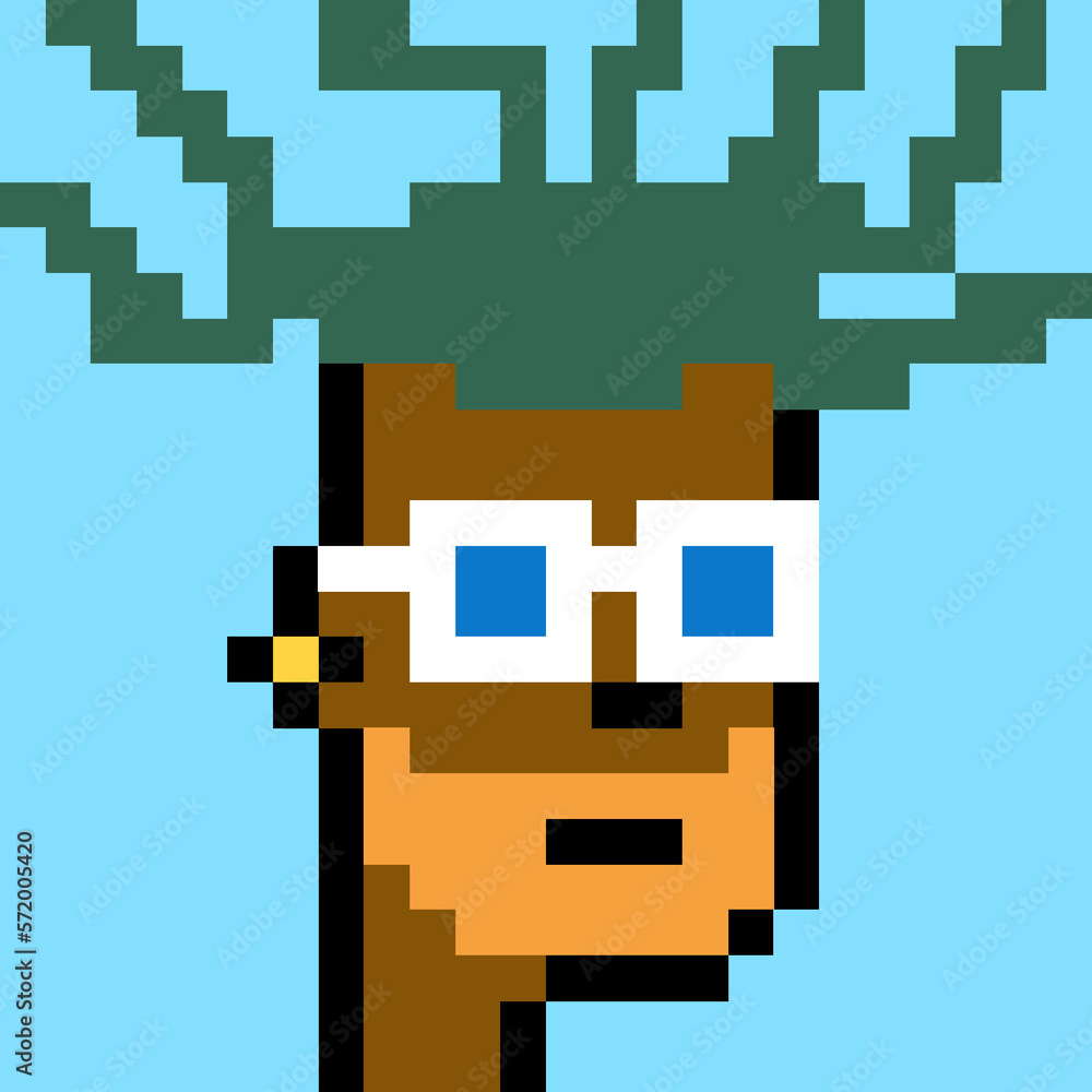Retro Pixelated Man with generative AI Retro Pixelated Man with generative AI