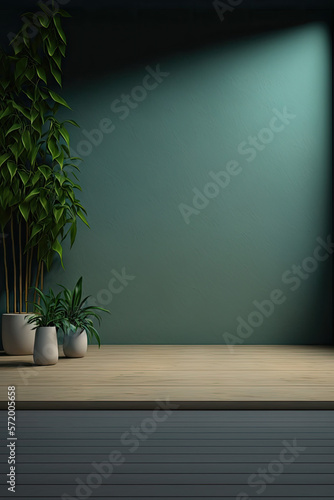 Natural Product Presentation Mockup - Product Advertisment Template Background Series - Natural Product Presentation Showroom background wallpaper created with Generative AI technology
