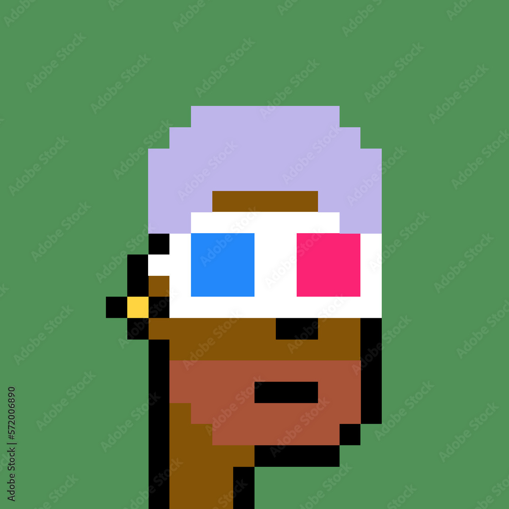 Pixelated Male Character with generative AI