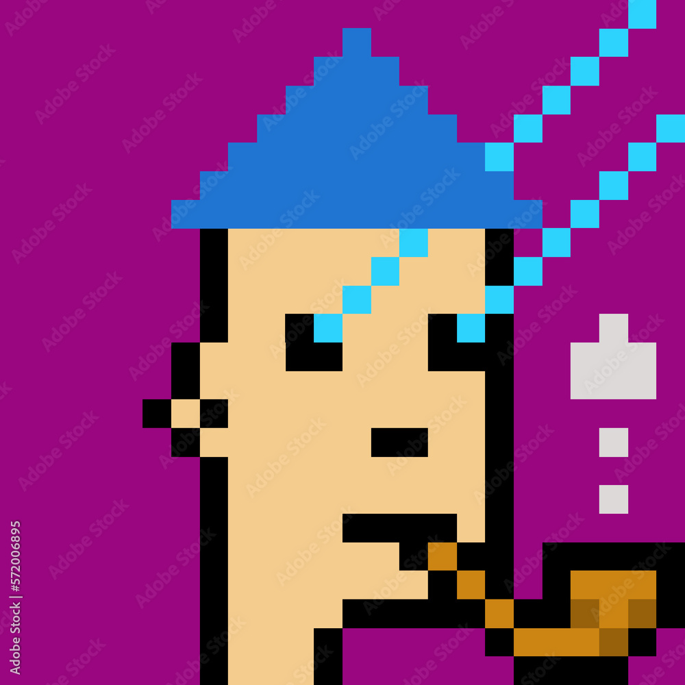 Pixelated Male Character with generative AI Pixelated Male Character with generative AI