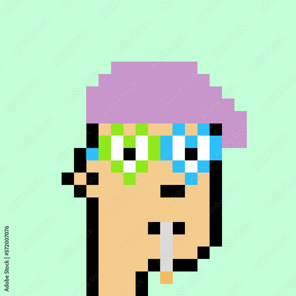 Pixelated people avatar with generative AI Pixelated people avatar with generative AI