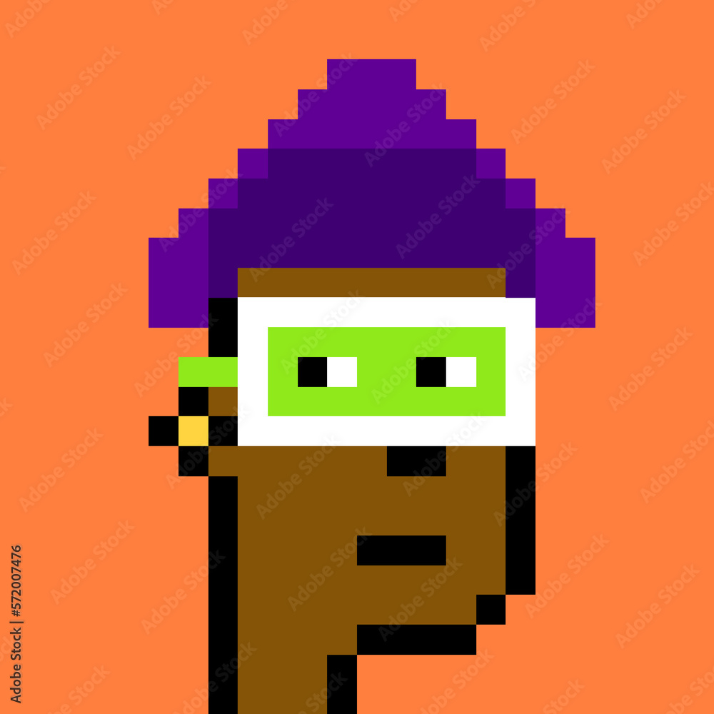 Male character in pixel art style with generative AI Male character in pixel art style with generative AI
