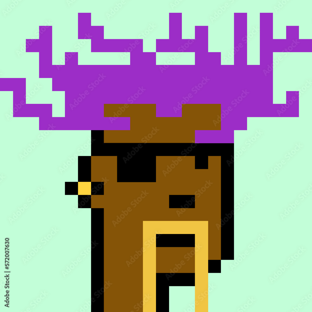 Male character in pixel art style with generative AI Male character in pixel art style with generative AI
