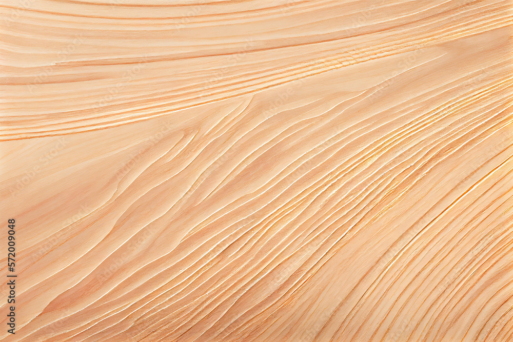 Naklejka premium Light wood texture, Generative AI