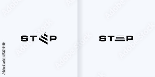 collection of Stairs On E Letter Logo Design part 4