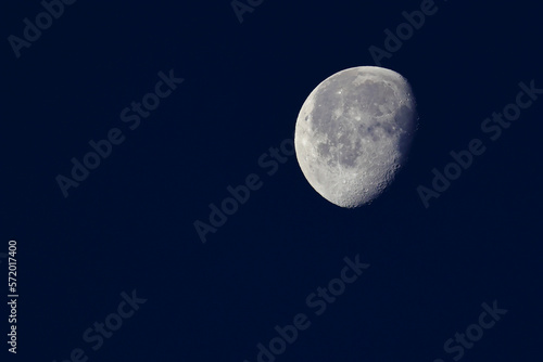 Wall Mural Waning Gibbous Moon in thew night sky.