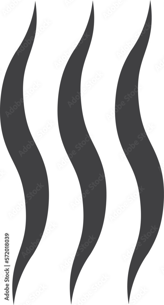 Wavy ink element. Caligraphic lines. Decorative logo Wavy ink element. Caligraphic lines. Decorative logo