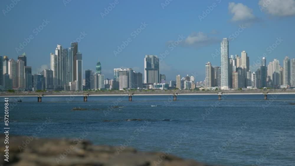 view towards the city of panama in the sea view towards the city of panama in the sea