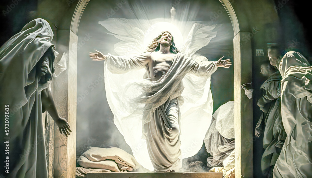Jesus Auferstehung Resurrection Ostern Abstrakte Surreale Illustration ...