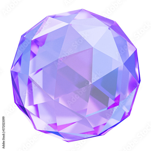 Crystal clear diamond ball