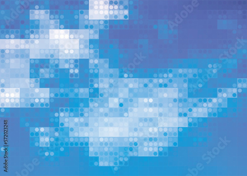 vector image of a blue sky with white clouds