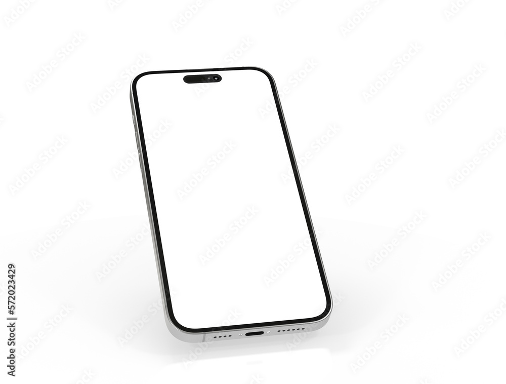 mobile smartphone device digital isolated 3d