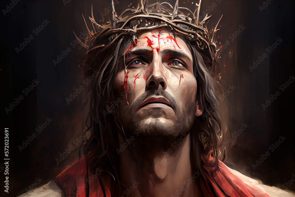What Is The Passion Jesus Christ wearing crown of thorns Passion and Resurection. Easter